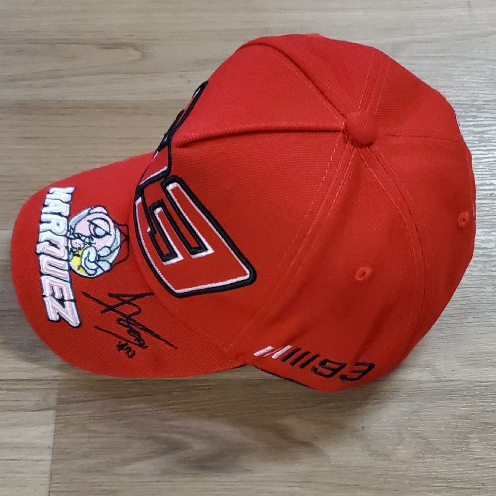Red Marquez 93 Embroidered Cap - Picture 4 of 6
